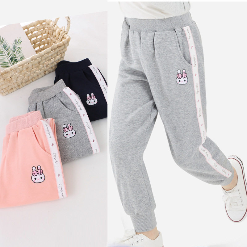 Girls pants autumn pants loose children's suit casual pants in spring and autumn wear big boys fall girl sports pants