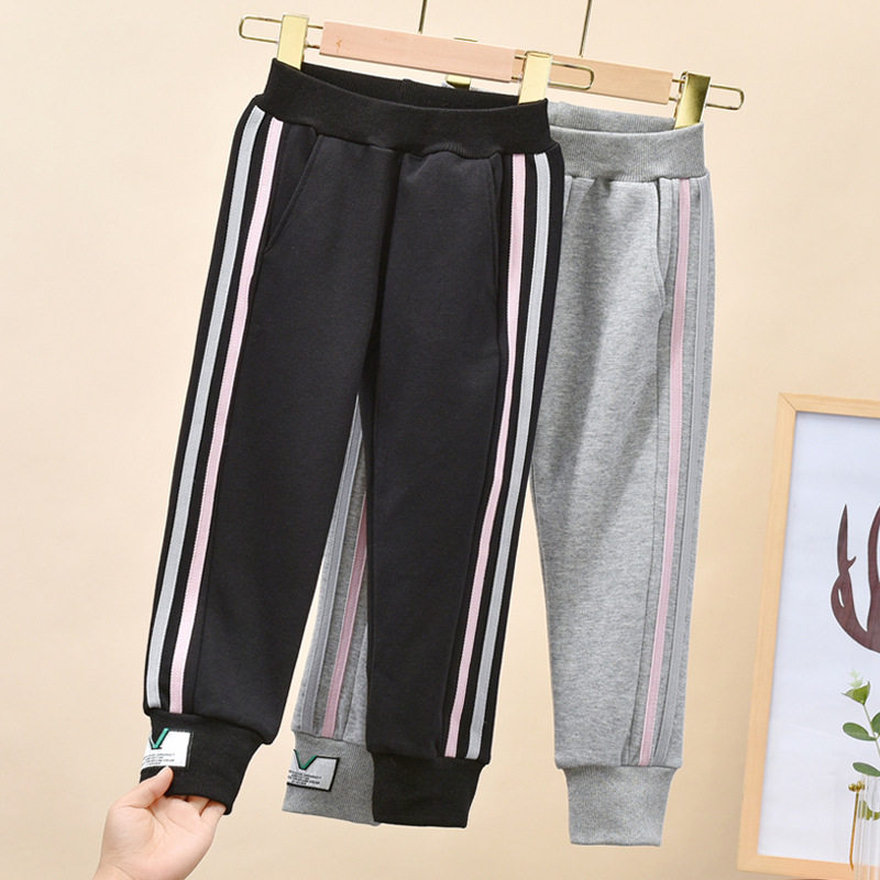 Girls' sports pants outer wear autumn casual children's autumn pants 2021 new autumn style spring and autumn thin section for girls