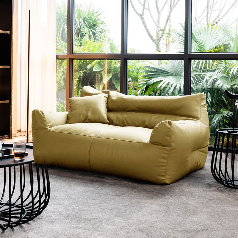 Nordic Sloth Sofa Double Bean Bag Tatami Living-room Casual Small Sofa Balcony Deck Chairs Net Red ins Wind