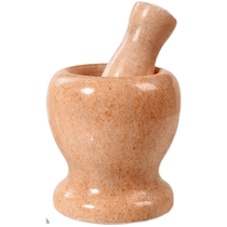 Stone sculpted mashed garlic with a body of stone