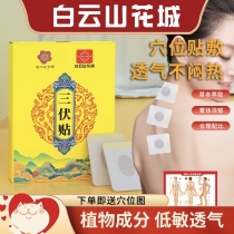 Baiyunshan Huacheng Sanfu patch for adults and children to treat winter diseases and summer diseases for the elderly to remove dampness moxa moxibustion and moxa acupoint plaster