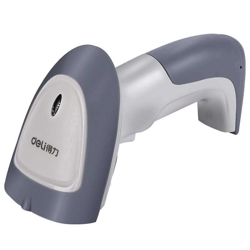 Deli scanning gun wireless scanning code gun logistics express hand grab supermarket cashier bar code scanner cable two-dimensional code scanner inventory Alipay WeChat collection