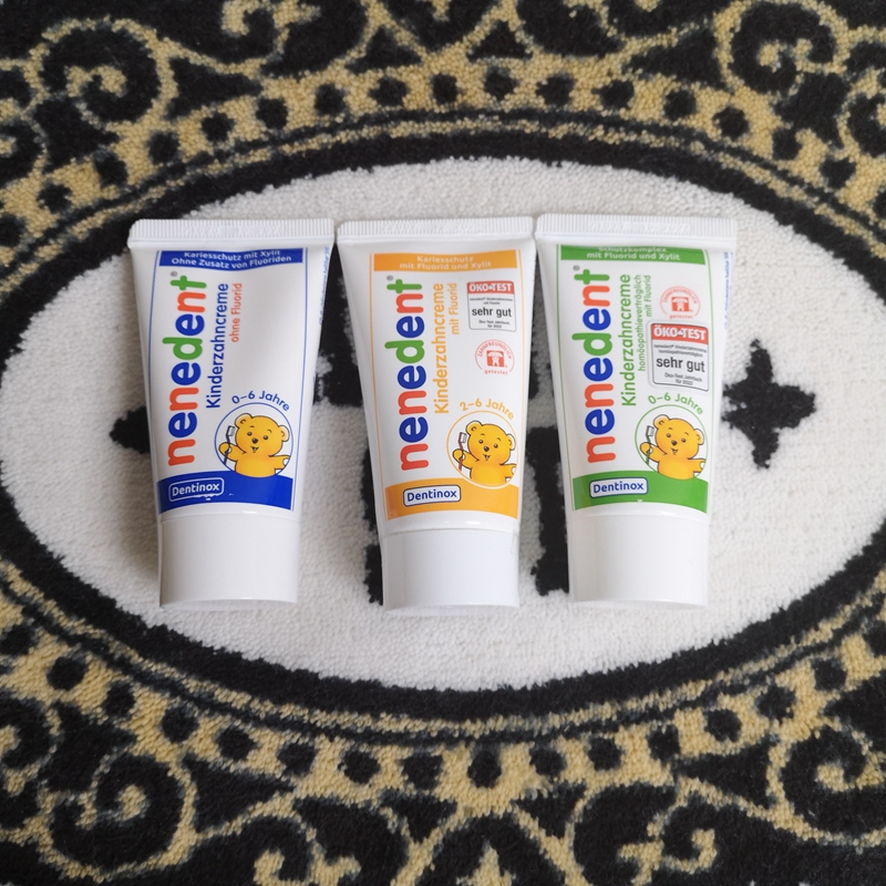 German nenedent new apple taste with fluorine imports of childless baby boy room tooth decay cream-Taobao