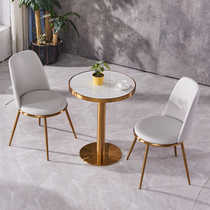 New café milk tea shop restaurant negotiation table casual home round table modern simple dining table balcony small coffee table