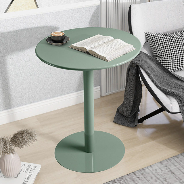 New Café Milk Tea Shop Dining Room Negotiation Table Casual Home Round Table Modern Minima Table Balcony Small Tea Table