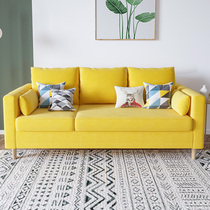 Fabric sofa Nordic simple modern small apartment living room sofa combination imperial concubine set bedroom rental small sofa