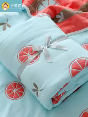 Autumn and winter baby gauze towel quilt Baby newborn children nap small blanket Spring and summer ten-layer blanket Towel quilt