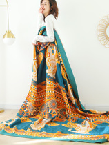 Five-layer summer towel quilt office lunch break blanket Single double summer cool quilt gauze breathable blanket Sofa blanket