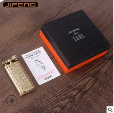 Муссонная фигурная фигурная борьба с борьбы с газом зажигалка с дымом с дымом, качающей палочкой, многофункциональной более легкой JF003