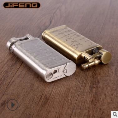 Муссонная фигурная фигурная борьба с борьбы с газом зажигалка с дымом с дымом, качающей палочкой, многофункциональной более легкой JF003