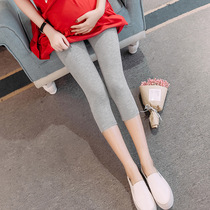 Pregnant women summer pants Summer three-point pants leggings thin fashion outside wear belly pants Pregnancy summer loose