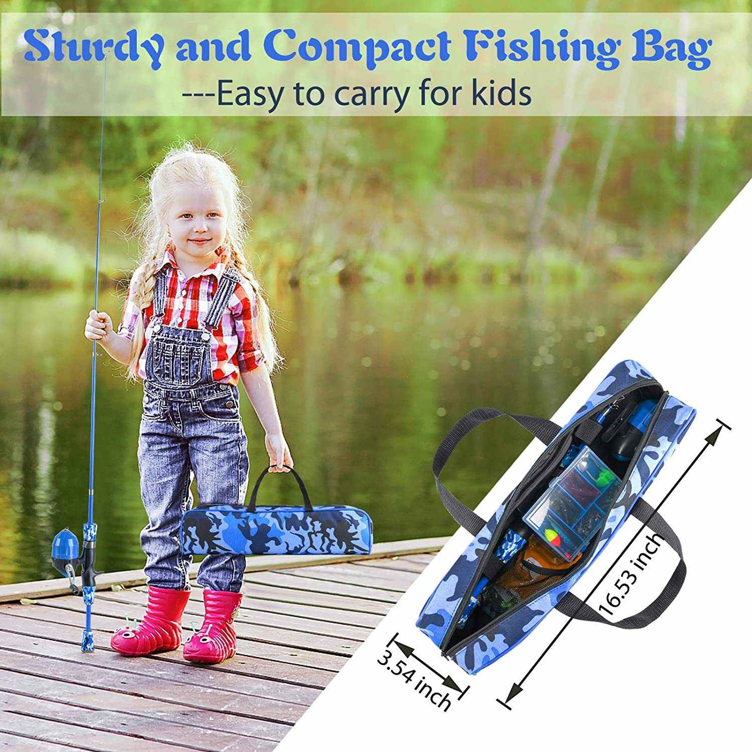  ODDSPRO Kids Fishing Pole and Kids Fishing Net : 運動和戶外活動