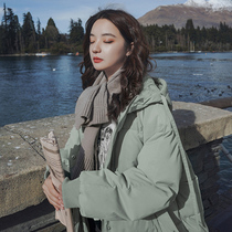 Small sub-down cotton clothes Women in winter 2021 new Korean version with long section thickened cotton coated cotton padded jacket jacket