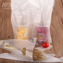 Anbao disposable milk tea coffee cup single grid plastic bag takeaway beverage bag 100