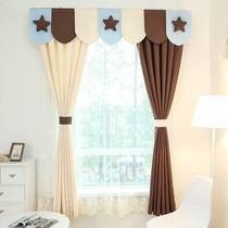 A9472022 new childrens room curtains bedroom blackout Korean princess style boys and girls room bay window half curtain