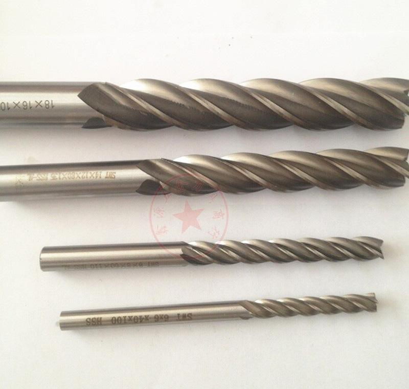 White Steel Lengthened Special Long Milling Cutter Straight Shank Lengthened Gong Knife 8 12 16 18 20 25 25 150200250 Long