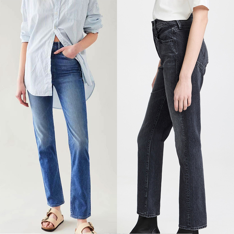 Domestic In-Stock Mother Jeans, High-Waisted, Slimming, Leg-Shaping Straight-Leg Pants for Women, 2026 Spring/Summer New Style