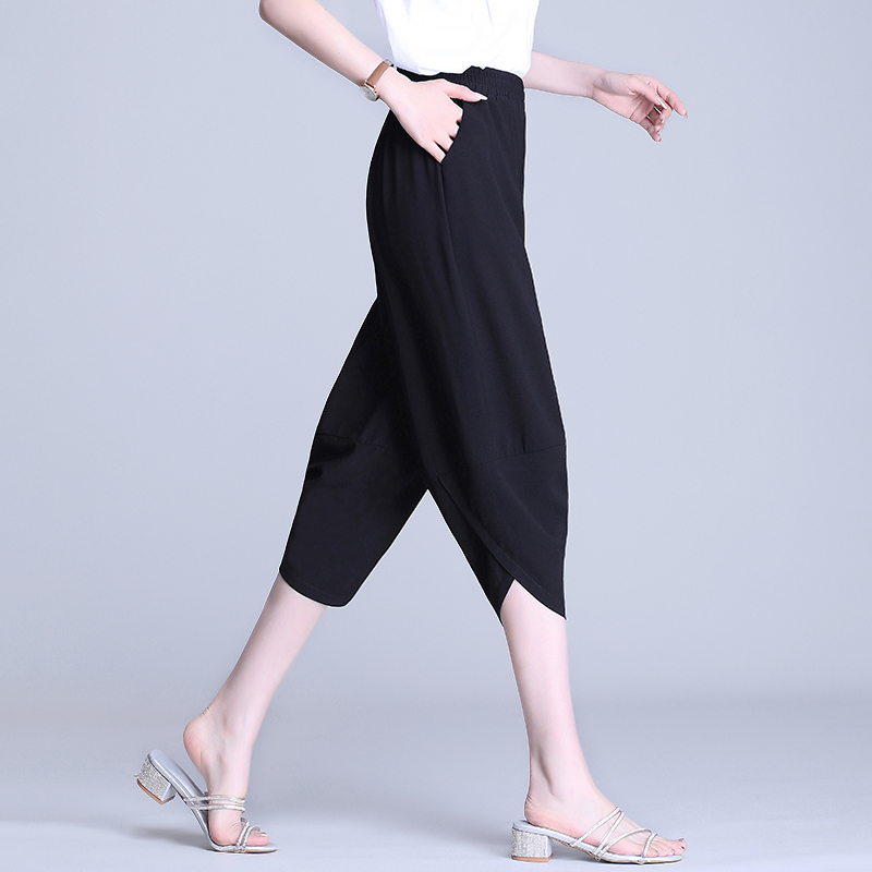 Chiffon Lantern Pants for Women, Summer Thin Cropped Pants, 2026 New Style Harem Carrot Pants, Loose Plus-Size Women's Pants