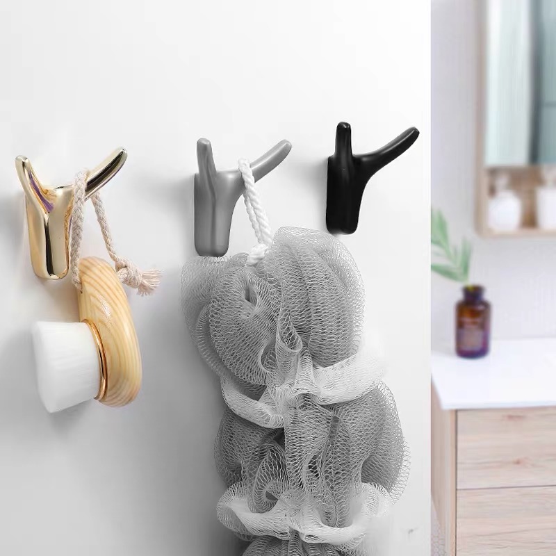 Creative Modern Metal Hanging Clothes Hook Nordic Horn Cloak Hood Hook Xuan Guan Wall Makeup Room Xuan Door Shut Single Hook