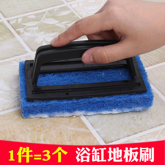 Bathtub cleaning brush powder room long handle stiff brush bathroom floor brush floor tile brush toilet wall tile brush