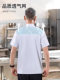 Senior chef work clothes short-sleeved men's summer hotel restaurant chef special catering kitchen clothing thin and breathable