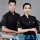Quần áo làm việc đầu bếp thoáng khí polyester-cotton cao cấp dài tay nam mùa thu nhà hàng khách sạn phục vụ nhà bếp làm bánh quần áo đầu bếp đồng phục đầu bếp may sẵn áo bếp may sẵn