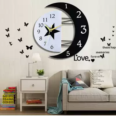 Nordic quartz clock wall clock Wall watch living room modern creative simple home silent personality Art decorative clock