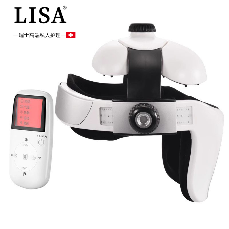 スイス製Lisa電動ヘッドマッサージャー全自動頭皮マッサージャー頭痛対策理学療法経絡器具リラクゼーション
