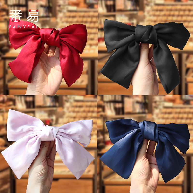 Butterfly Knot Hair Clip Rear Brain Spoon Hairpin Hairpin Hairpin Hairclip Children Head Accessories Black Big Girl Red Hair Accessories Mesh Red