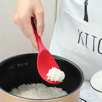 Rice spoon High temperature resistant silicone household rice spoon non-stick rice spoon soup spoon rice cooker rice cooker rice shovel