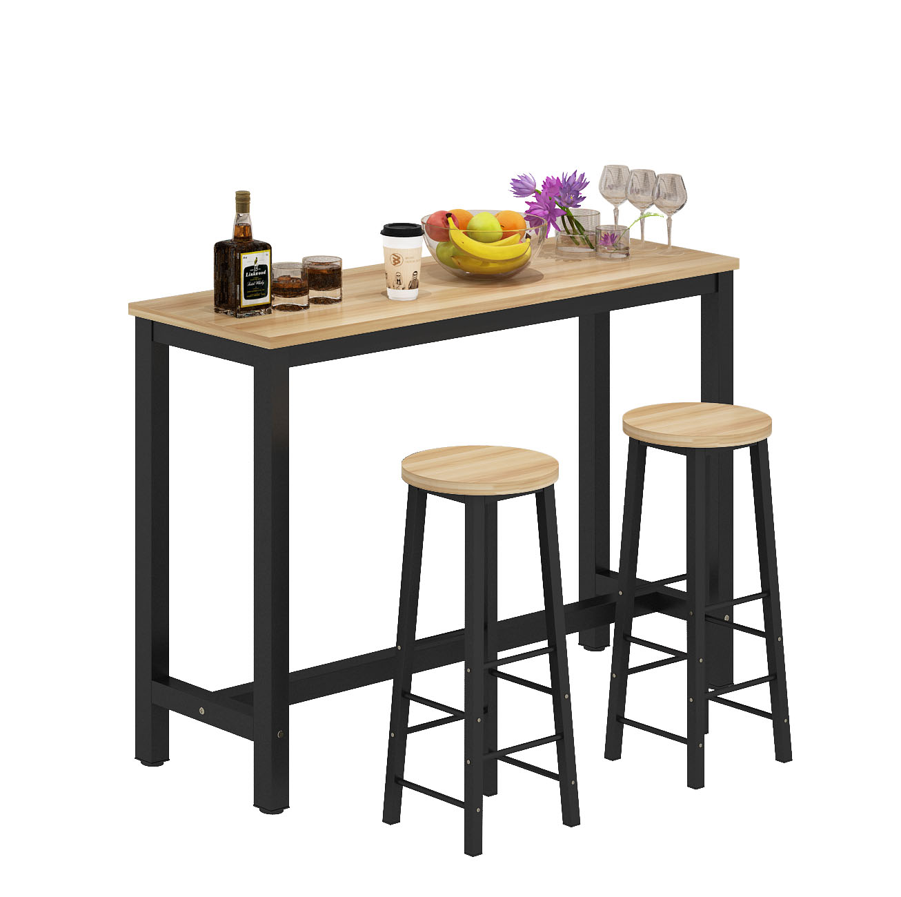 Buy Nordic white ins wind highfoottable table small bar table home