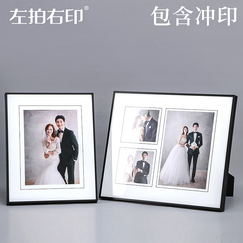 Han Edition Creative Minimalist Wedding photo Baby crystal photo frame Pendulum Terrace Photo Gallery like frame 10 inch 12 inch photo Customized