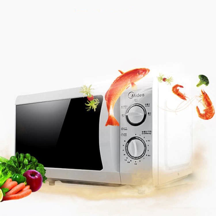 lò vi sóng kết hợp nướng Midea / Midea M1-211A / M1-L213B Lò vi sóng gia dụng cơ khí 21L bảo hành toàn quốc - Lò vi sóng lò nướng thủy tinh sanaky