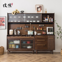 Dongle Board Dining Side Cabinet to the top One by wall High cabinet Nordic Living room Solid wood light extravagant and large capacity modern minimalist narrow