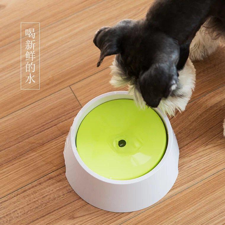Dog cat pet drinker water bowl not wet beard splash-proof anti-overflow water drinker floating water not wet mouth dog bowl
