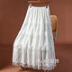 Gentle brushed lace layered cake skirt