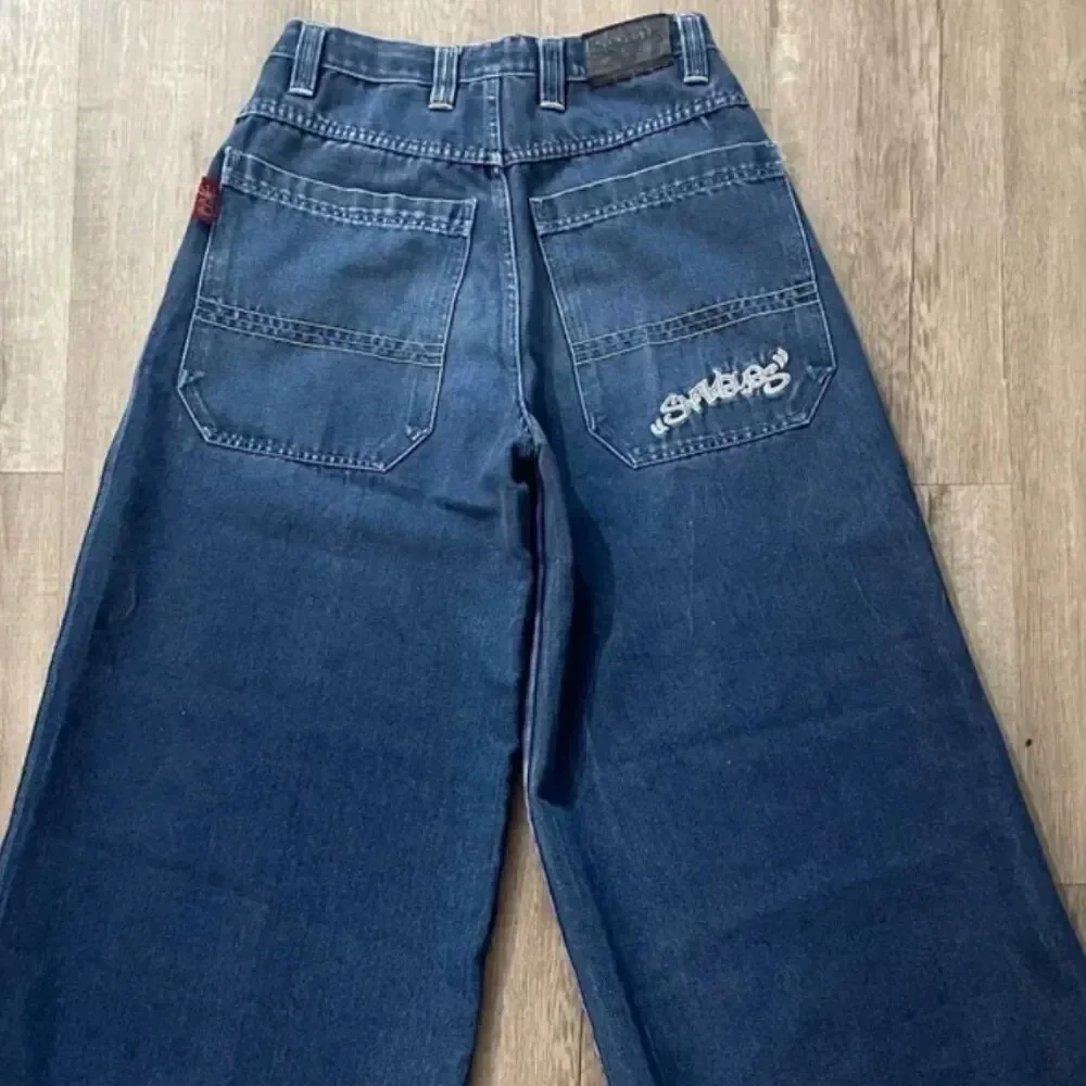 Уличные джинсы JNCO в стиле Y2K HIP HOP с графическим принтом CARTON GRAPHIC от Vinta