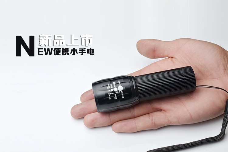 Mini siêu cao chùm đèn pin nhỏ chói 7th pin tập trung tập trung ánh sáng ngoài trời đèn pin không thấm nước đèn đeo đầu