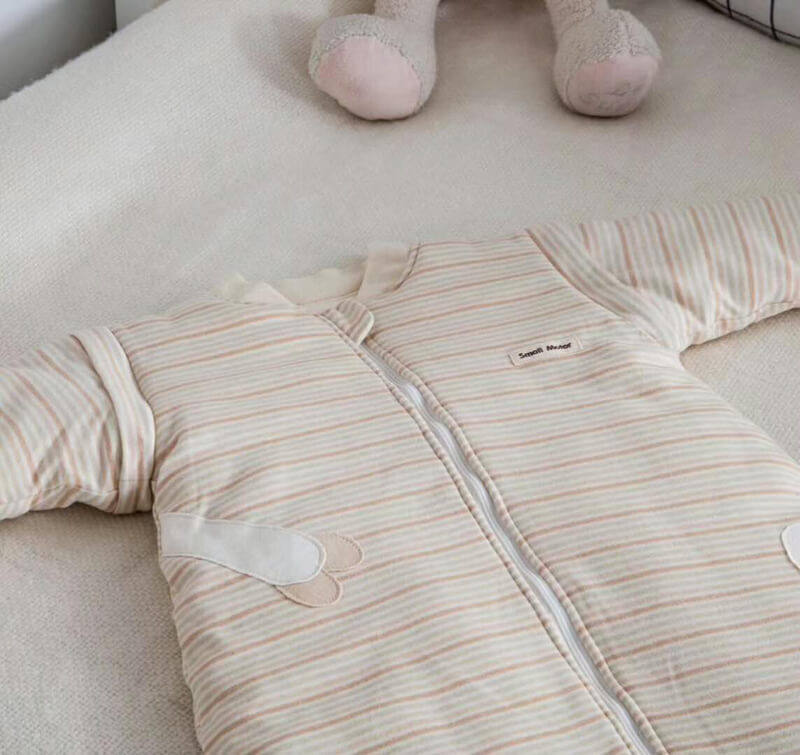 High-end infant sleeping bag thickened warm winter with leg sleeping bag baby anti-kick by winter