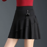 Танцующая юбка в складку, мини-юбка, высокая талия, большой размер