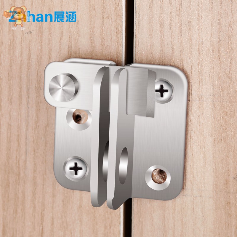 Stainless steel buckle lock door lock door lock door lock door padlock bolt door buckle security door clear bolt door bolt