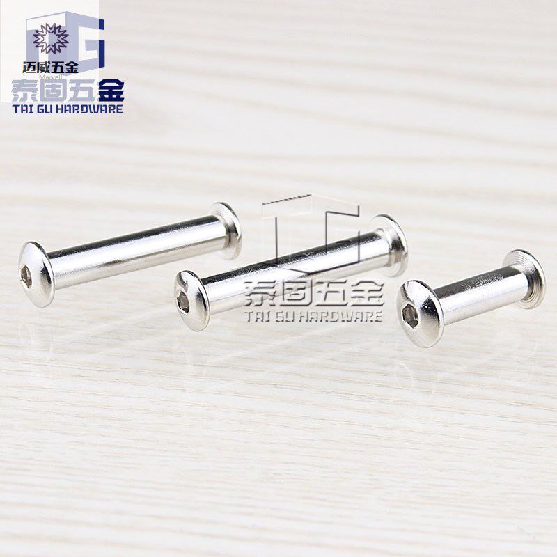 Knife handle rivet mm umbrella head inner hexagonal butt pair knock screw pair lock splint nut son and mother nail combination connector