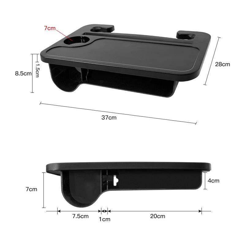 Car Steering Wheel Dining Table, Multifunctional Car Table for Eating, Small Car Front Seat Stand, Car-Mounted Small Table Board