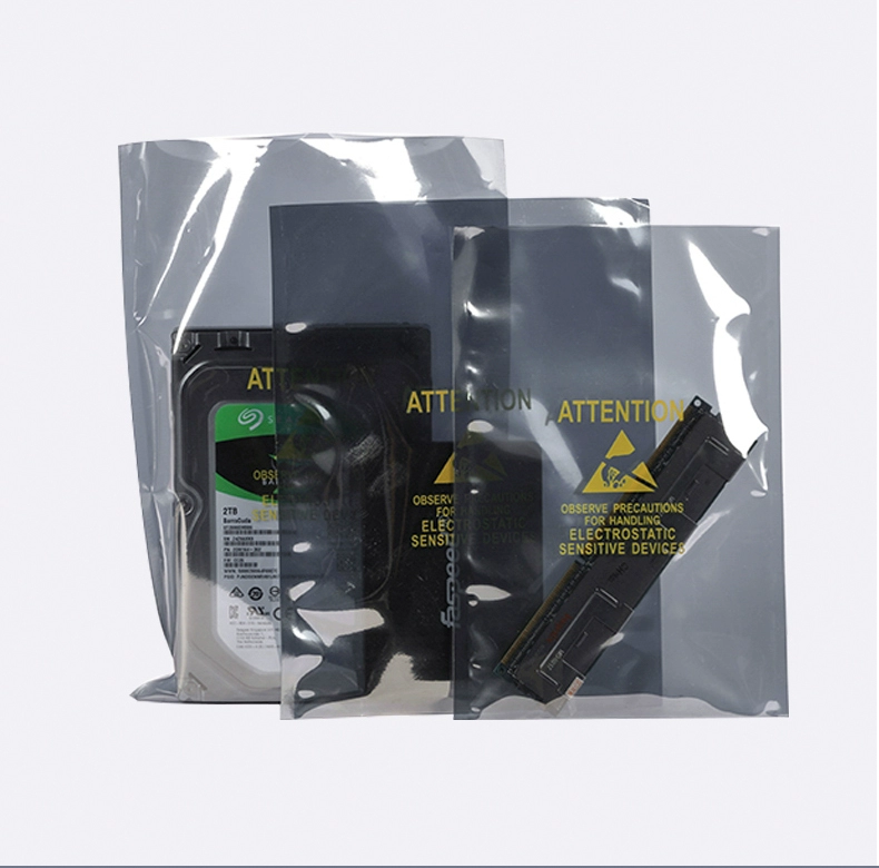 Ổ cứng bo mạch chủ miệng phẳng túi chống tĩnh điện tự niêm phong túi nhựa kín card đồ họa túi che chắn chống tĩnh điện túi đóng gói