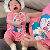 Детская хлопковая футболка, летняя одежда, популярно в интернете, семейный стиль, короткий рукав, в западном стиле