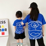 Хлопковая летняя одежда, детская футболка, в западном стиле, семейный стиль