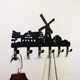 Decorative hook key storage is iron creative hook porch bedroom wall hanging clothes hook door rear rack