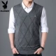 Playboy vest nam v-cổ áo len không tay trung niên áo len giản dị 2018 vest mùa đông mới áo len hàn quốc