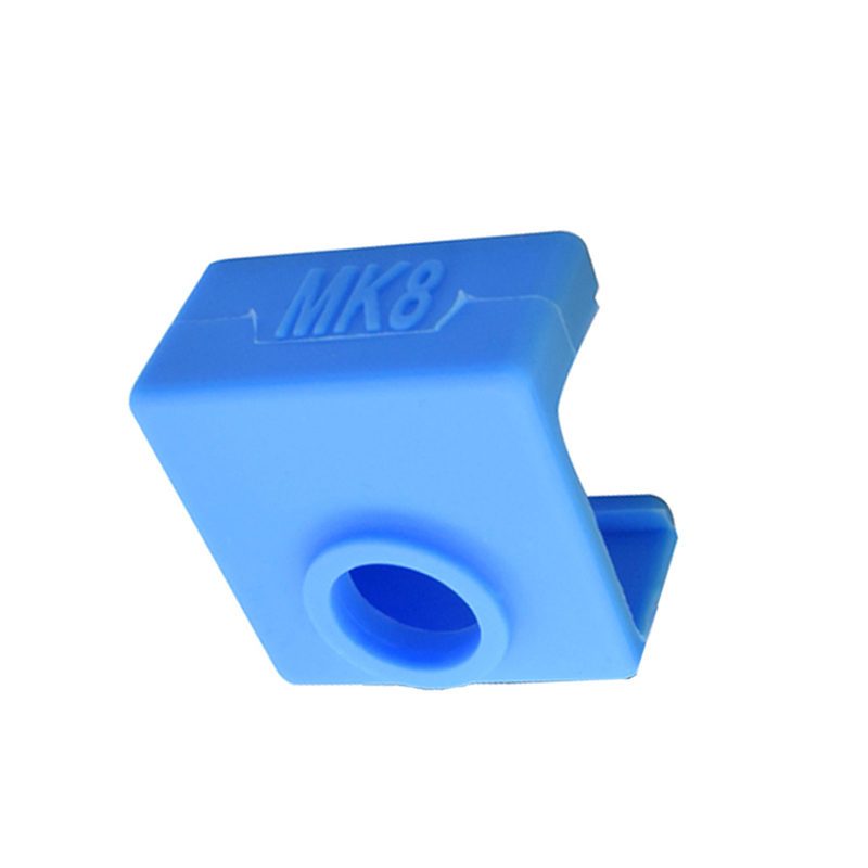 3D printing machine V6 MK7 8 9 heating aluminium block silicone cover high temperature resistant up to 280 ° C blue section protection