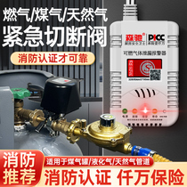 Cut-off valve gas leakage automatic alarm household commercial natural gas liquefied gas tank emergency alarm